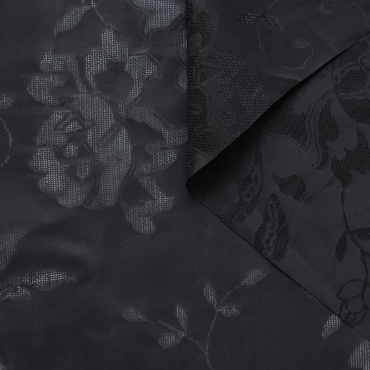 T25M12647 | Taffetas de Soie à Fleurs Quadrillées - vue 1
