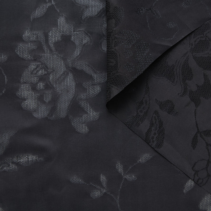 T25M12647 | Taffetas de Soie à Fleurs Quadrillées