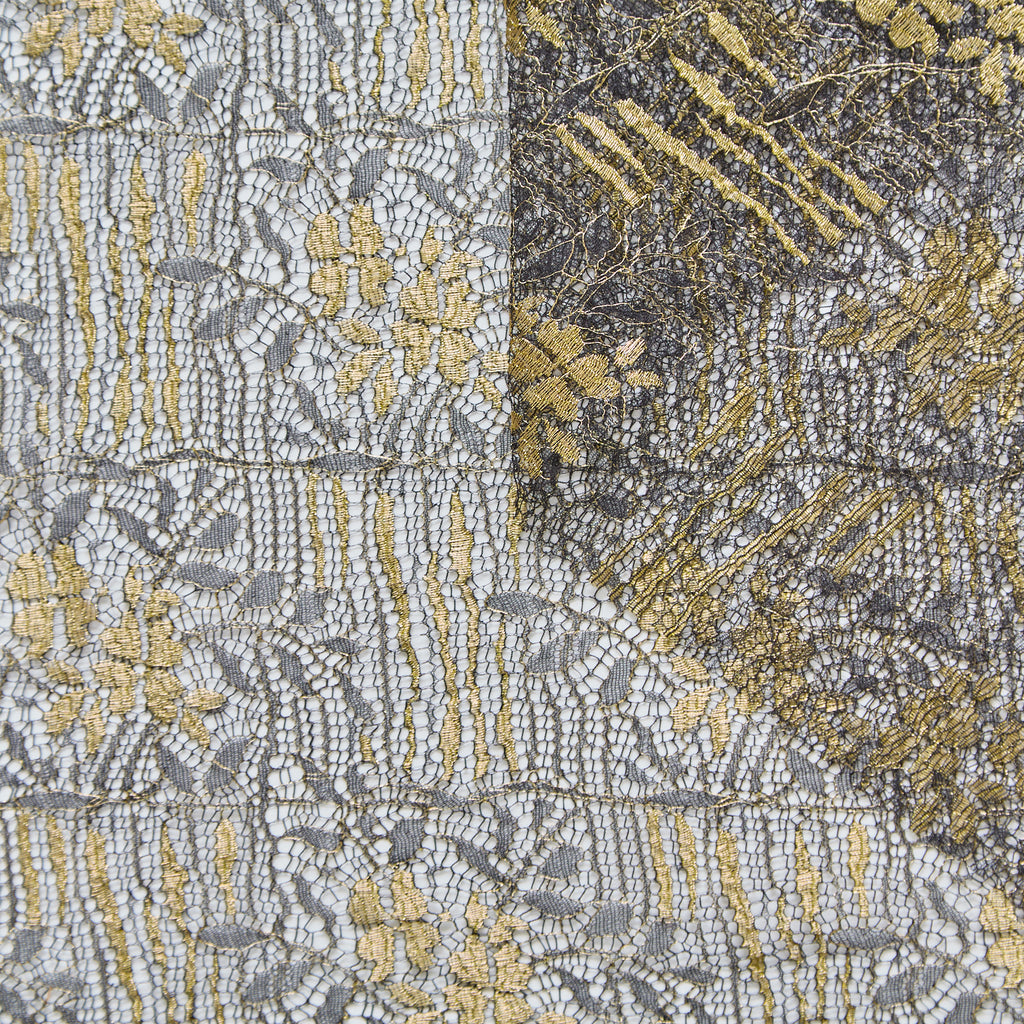 T25M12665 | Gold Floral Lace