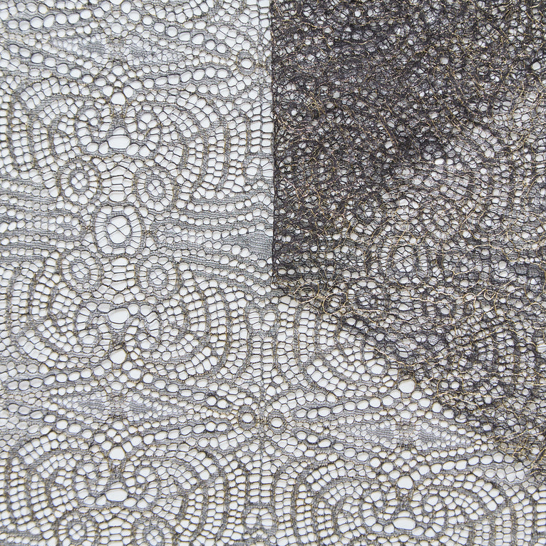 T25M12668 | Dentelle Géométrique Dorée - vue 1