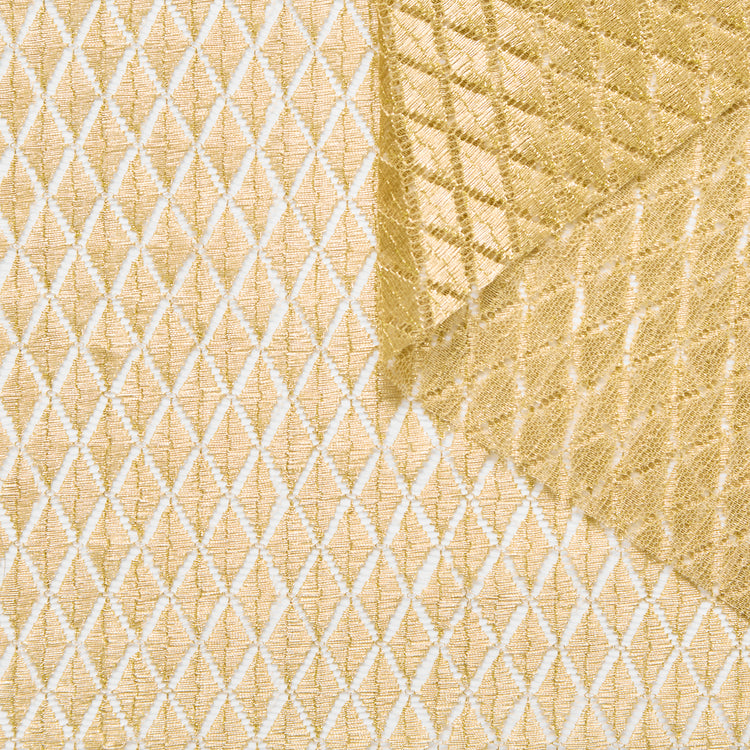 T25M12669 | Dentelle à Losanges Dorés - vue 1