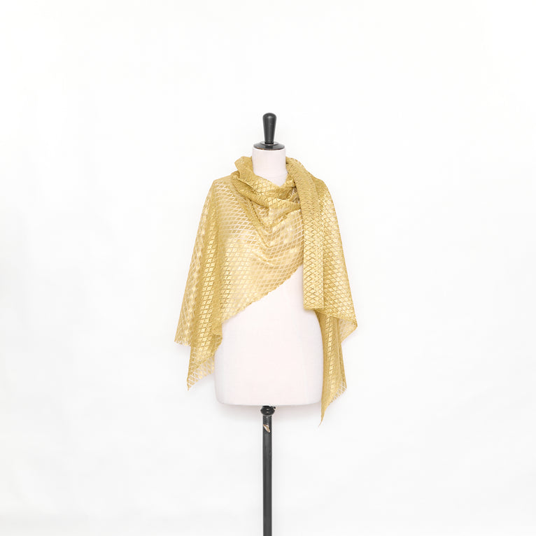T25M12669 | Dentelle à Losanges Dorés - vue 3