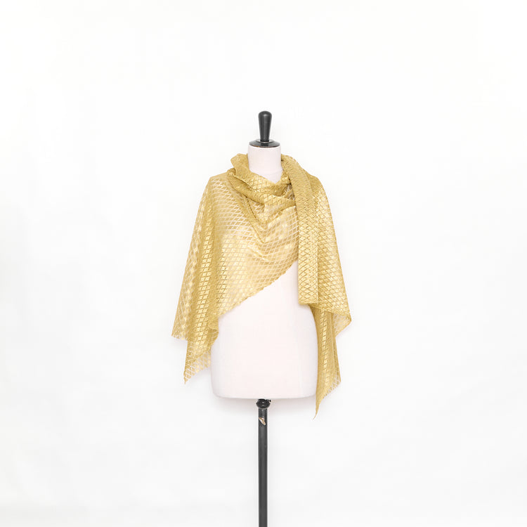 T25M12669 | Dentelle à Losanges Dorés - vue 2