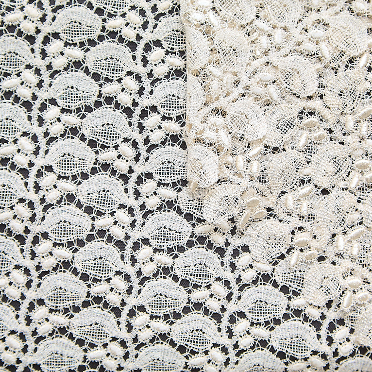 T25M12685 | Silver Vegetal Lace - view 1