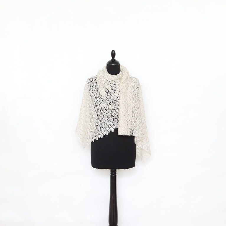 T25M12685 | Silver Vegetal Lace - view 2