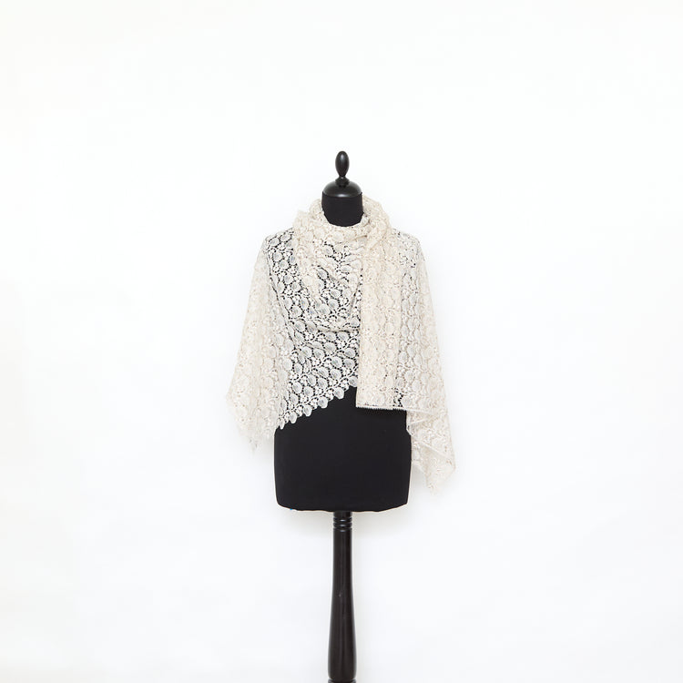 T25M12685 | Silver Vegetal Lace - view 2