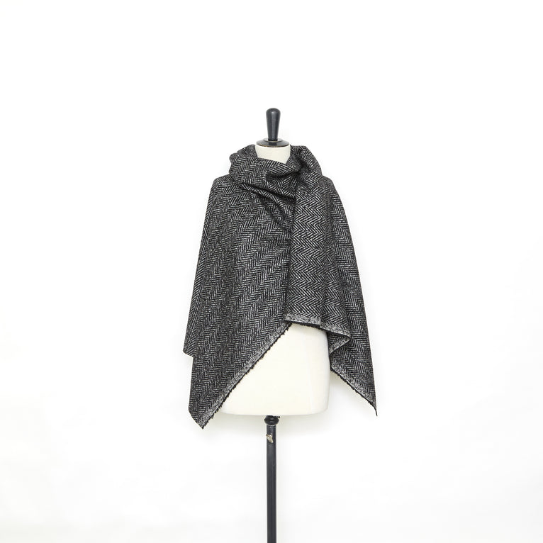 T25M12693 | Chevrons en Laine Vierge Soie et Lama - vue 2