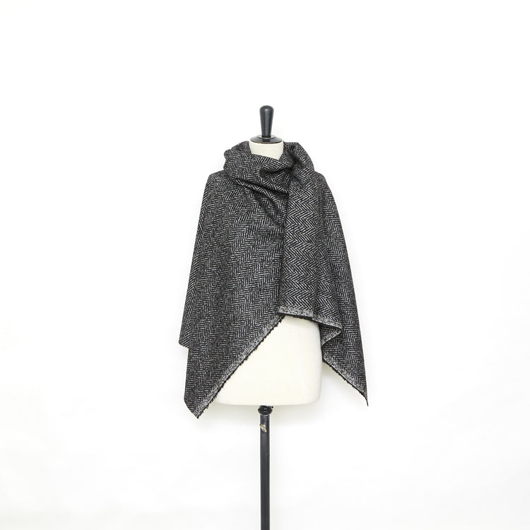 T25M12693 | Chevrons en Laine Vierge Soie et Lama - vue 2