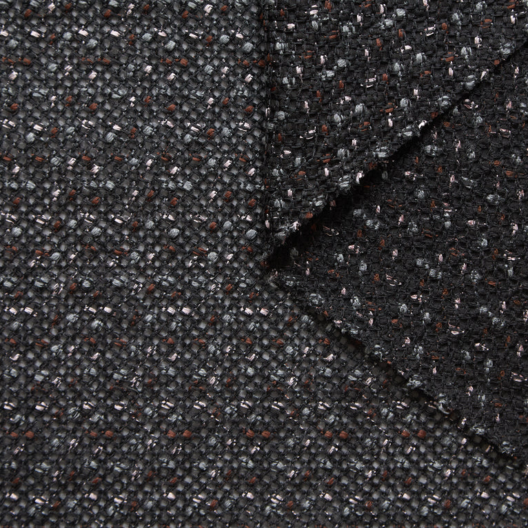 T25M12715 | Embroidered Cotton &amp; Wool Tweed - view 1