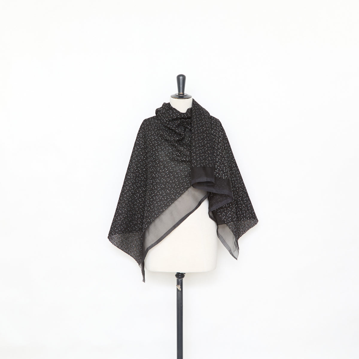 T25M12715 | Tweed Brodé de Coton et Laine