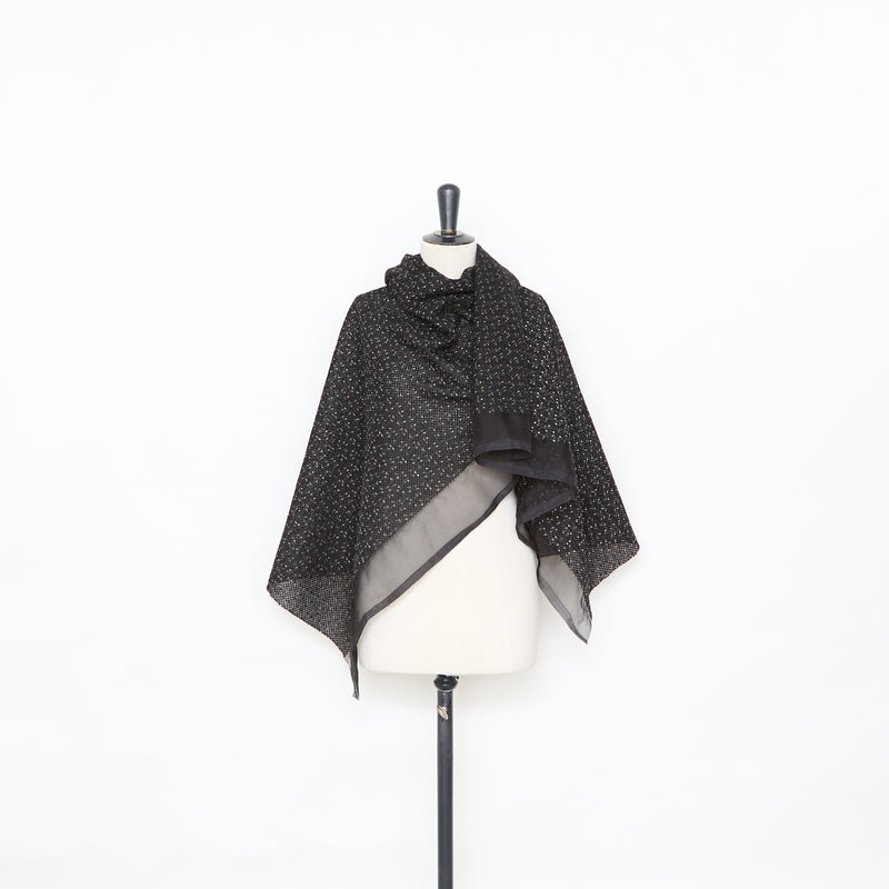 T25M12715 | Tweed Brodé de Coton et Laine