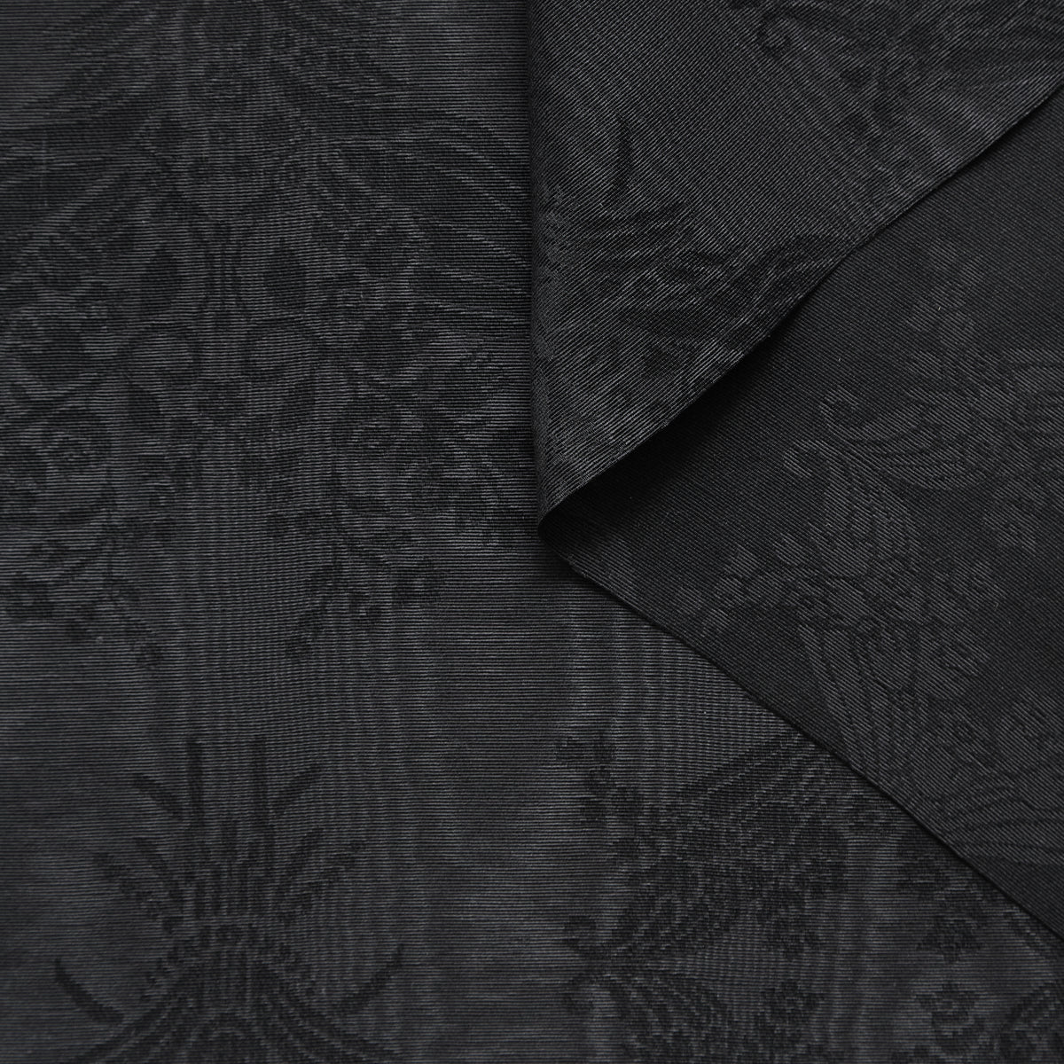 T25M12716 | Jacquard Floral Moiré en Coton et Soie