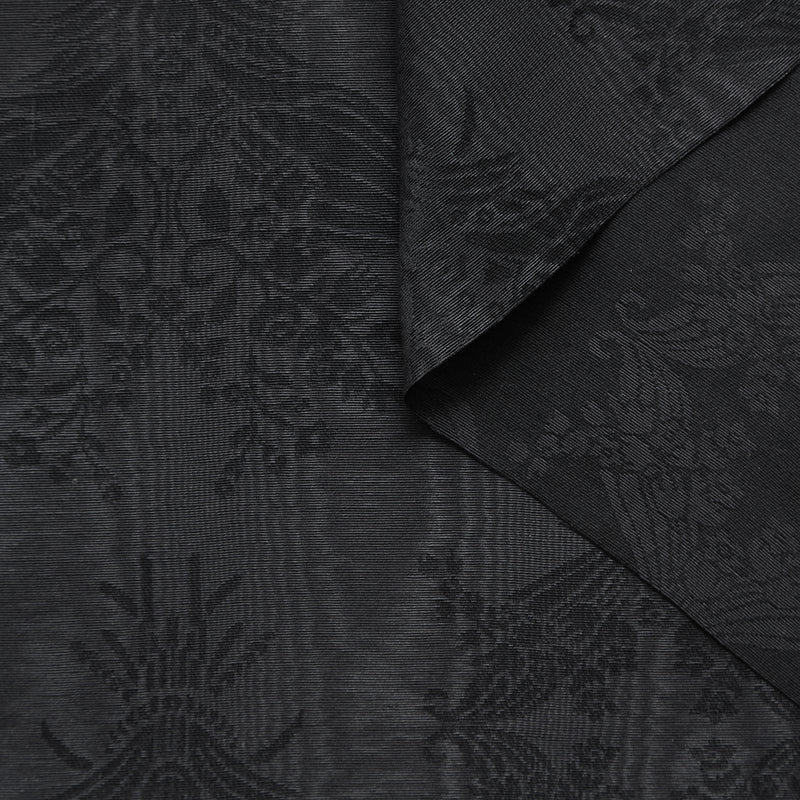 T25M12716 | Jacquard Floral Moiré en Coton et Soie