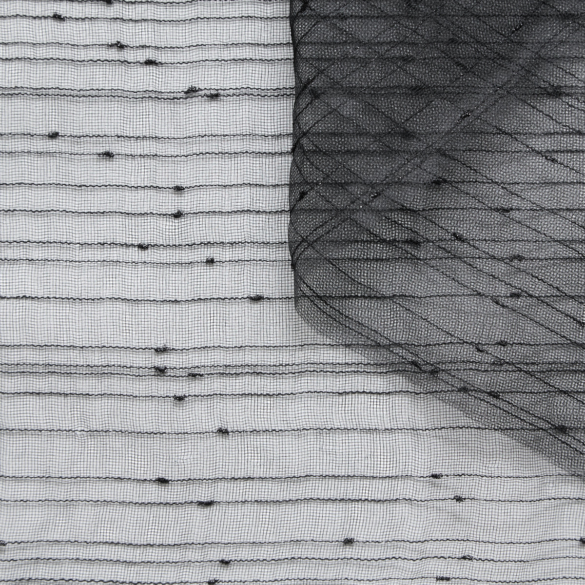 T25M12729 | Gaze de Soie à Rayures Brillantes