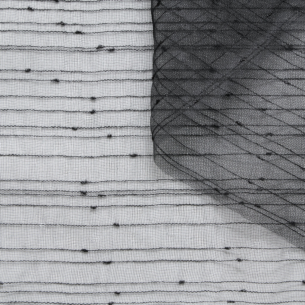 T25M12729 | Shiny Stripe on Silk Gauze