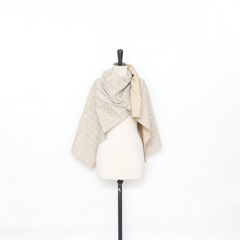 T25M12745 | Cloqué Lamé Bi-Stretch en Soie