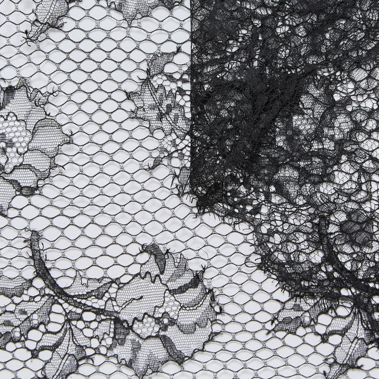 T25M13677 | Dentelle Florale en Viscose et Coton - vue 1