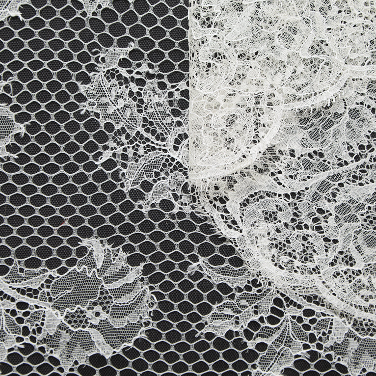 T25M13677 | Dentelle Florale en Viscose et Coton - vue 1