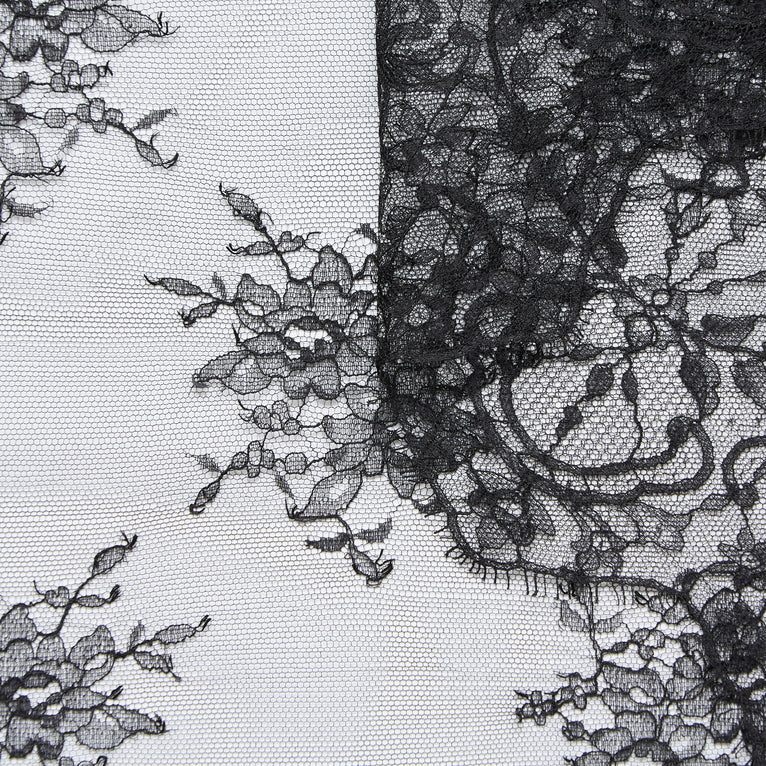 T25M13678 | Dentelle Florale en Viscose et Coton - vue 3