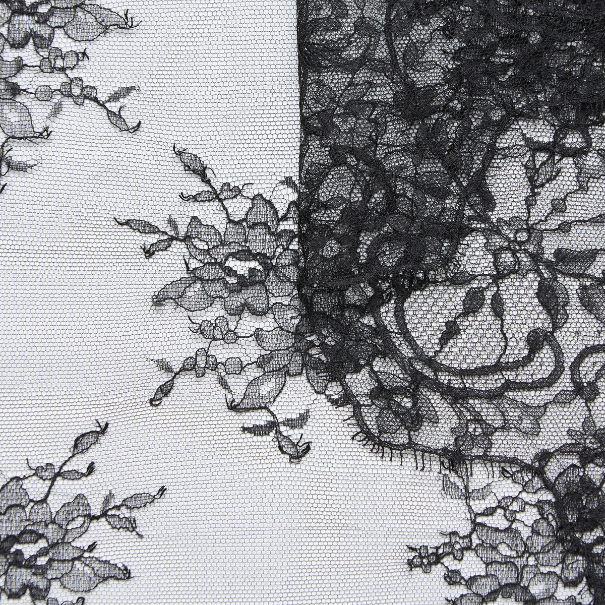 T25M13678 | Dentelle Florale en Viscose et Coton