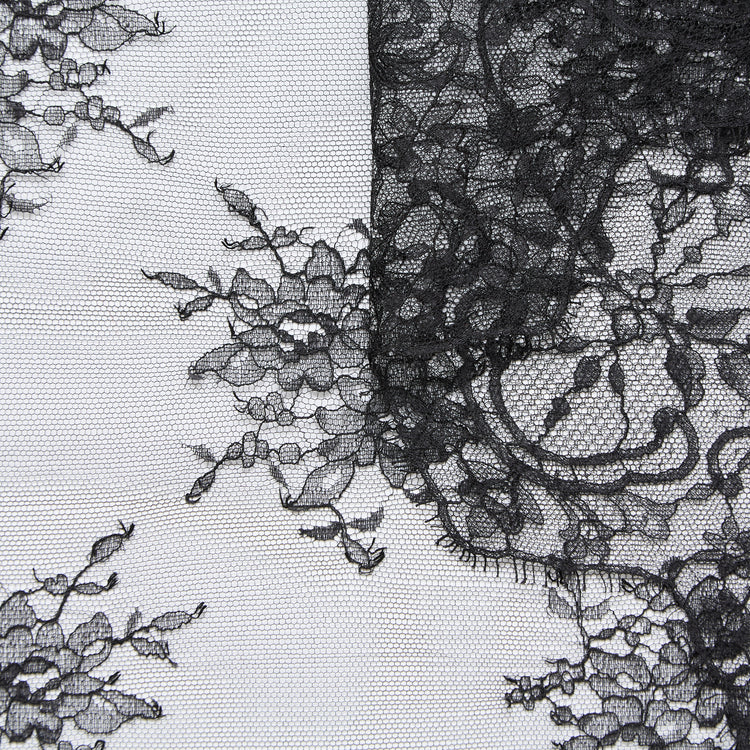 T25M13678 | Dentelle Florale en Viscose et Coton - vue 1