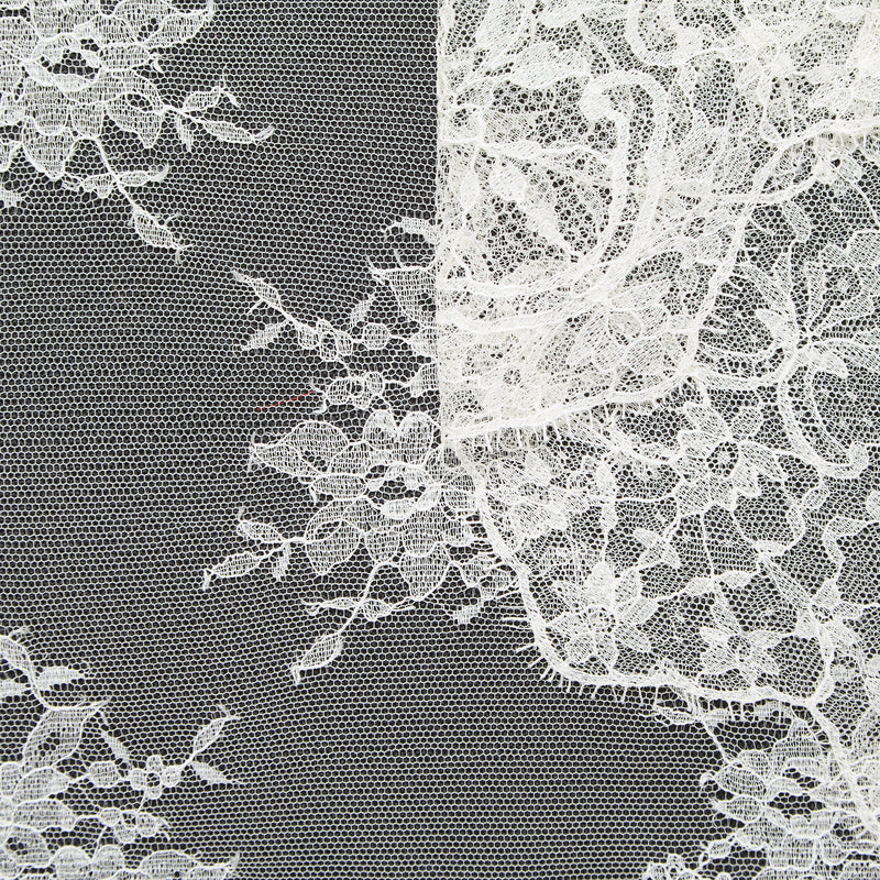 T25M13678 | Dentelle Florale en Viscose et Coton