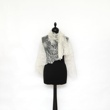  Dentelle Florale en Viscose et Coton