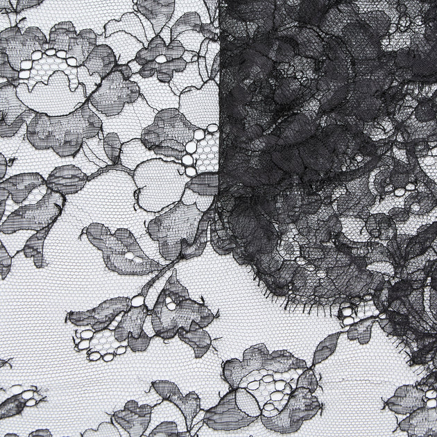 T25M13679 | Floral Viscose & Cotton Lace