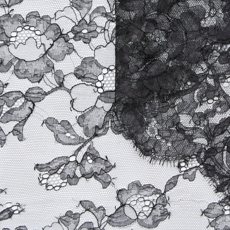 T25M13679 | Floral Viscose &amp; Cotton Lace - view 1