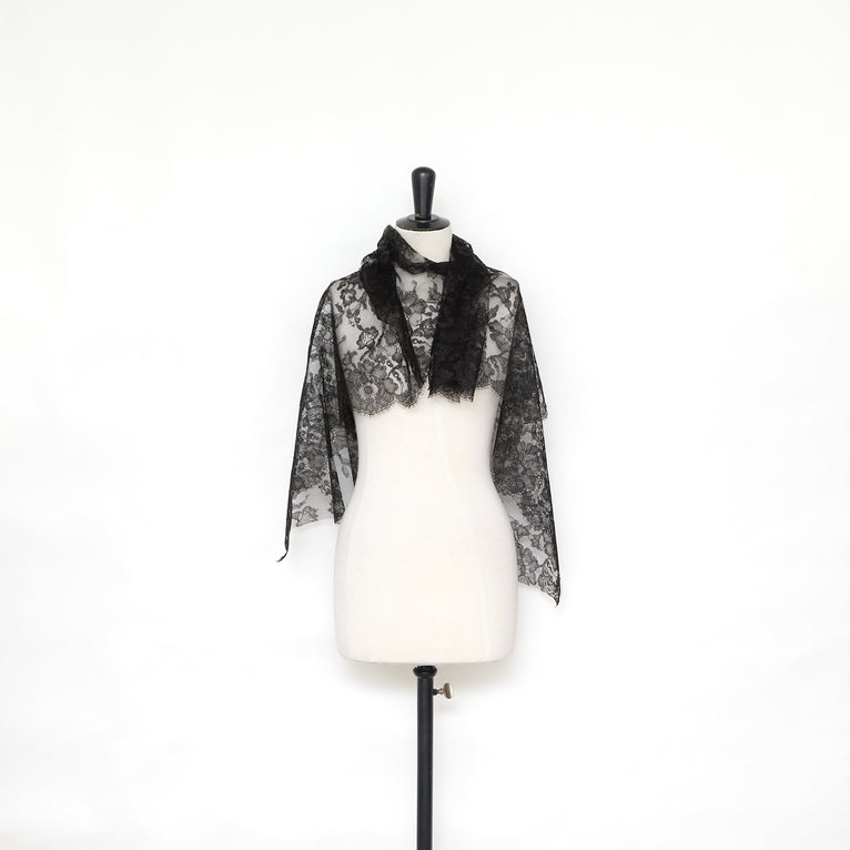 T25M13679 | Floral Viscose &amp; Cotton Lace - view 3