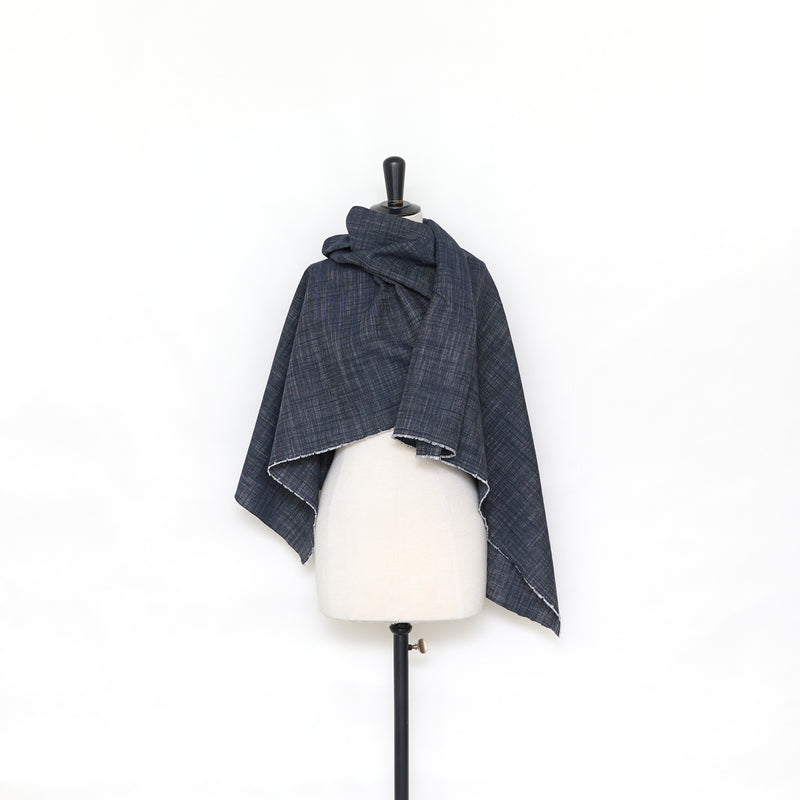 T25M13762 | Toile Bicolore en Coton, Soie et Lin