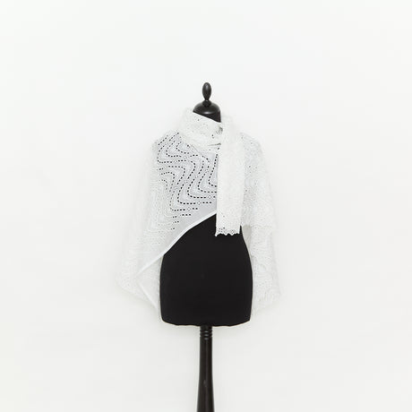  Voile de Coton à Broderie Anglaise effet Ondulé