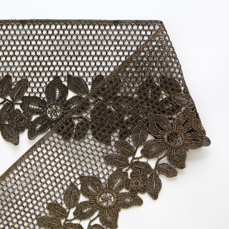 T25M13799 | Floral Gold Viscose Guipure Galloon 10cm