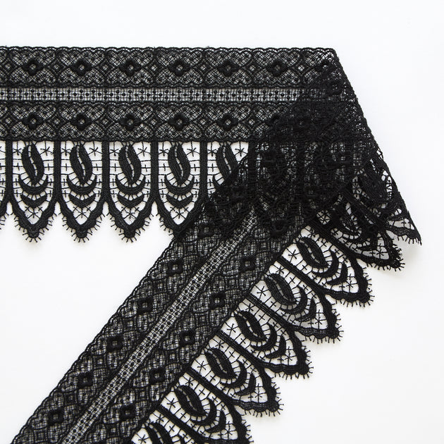 T25M13809 | Scalloped Guipure Galloon 10cm