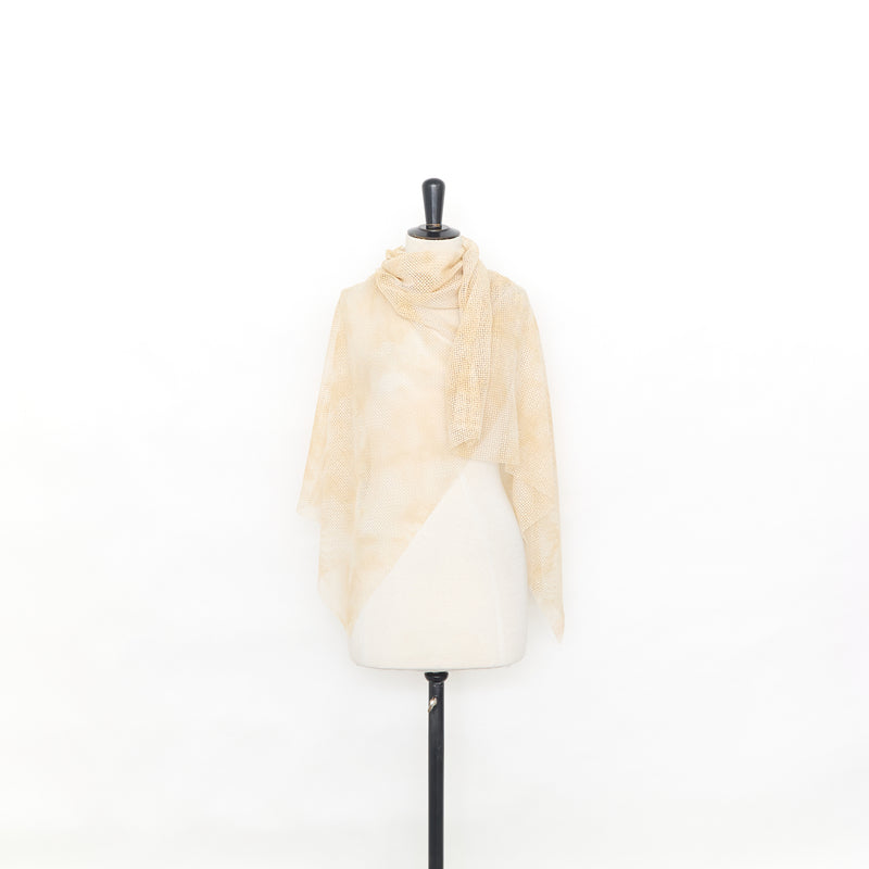 T25M13811 | Guipure de Coton à Micro Carreaux effet Tye & Die