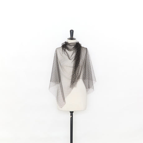  Tulle Plumetis Doré