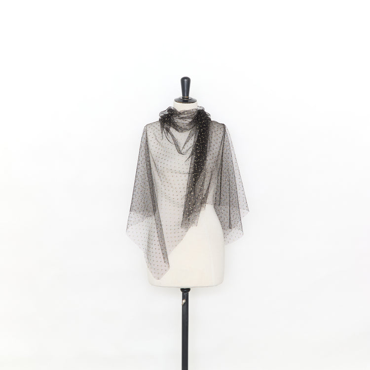 T25M13815 | Tulle Plumetis Doré - vue 2