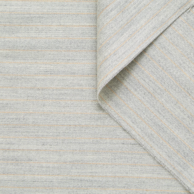 T25M14077 | Pintstripe Virgin Wool & Cotton Serge