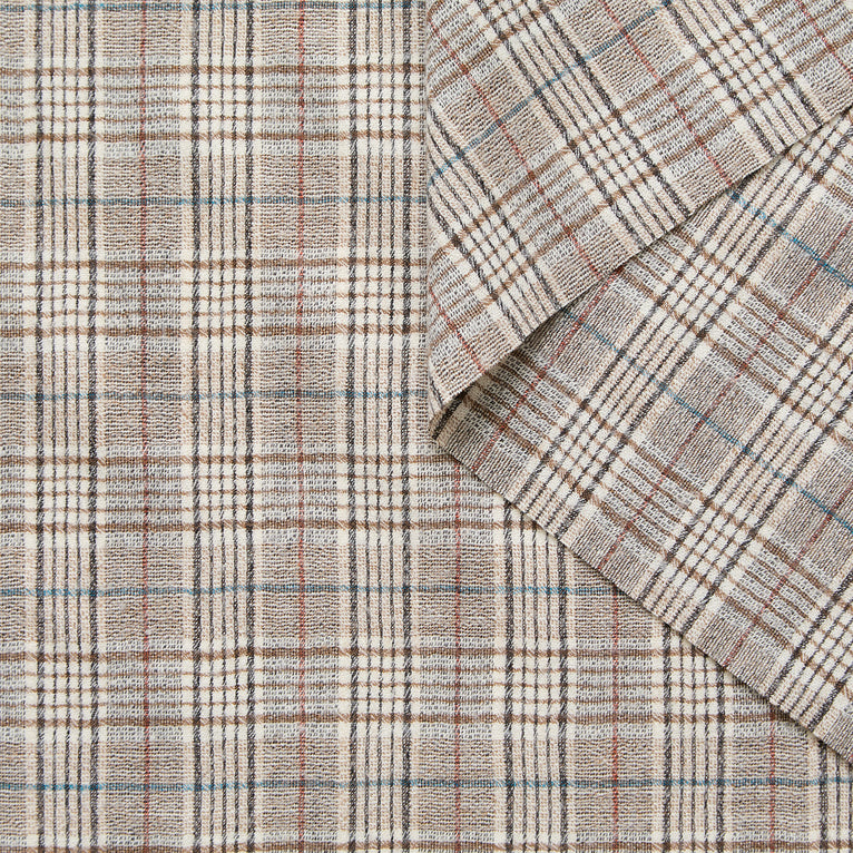 T25M14136 | Fancy Checked Crepe Wool - view 1