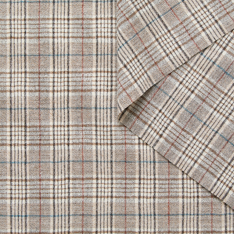 T25M14136 | Fancy Checked Crepe Wool - view 1