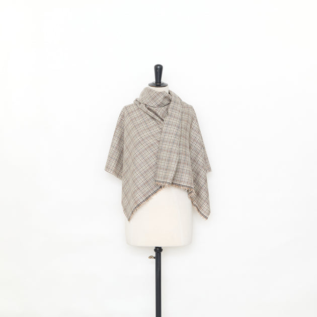 T25M14136 | Fancy Checked Crepe Wool