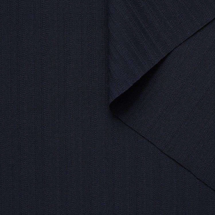 T25M14152 | Suiting Jacquard Rayé en Laine Vierge - vue 1