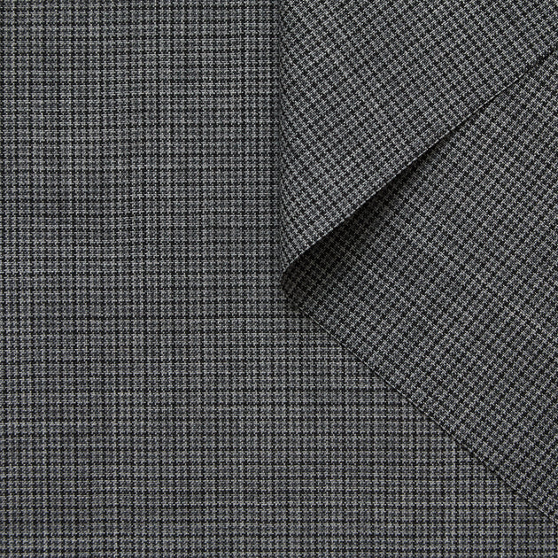 T25M14161 | Checked Virgin Wool Suiting