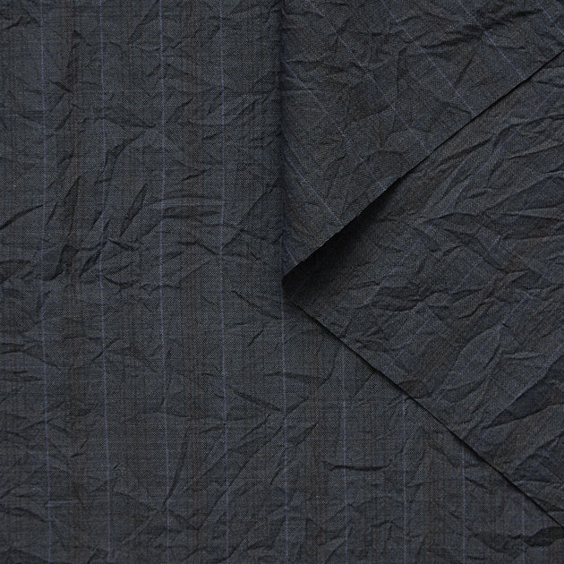 T25M14164 | Creased Striped Wool Suiting