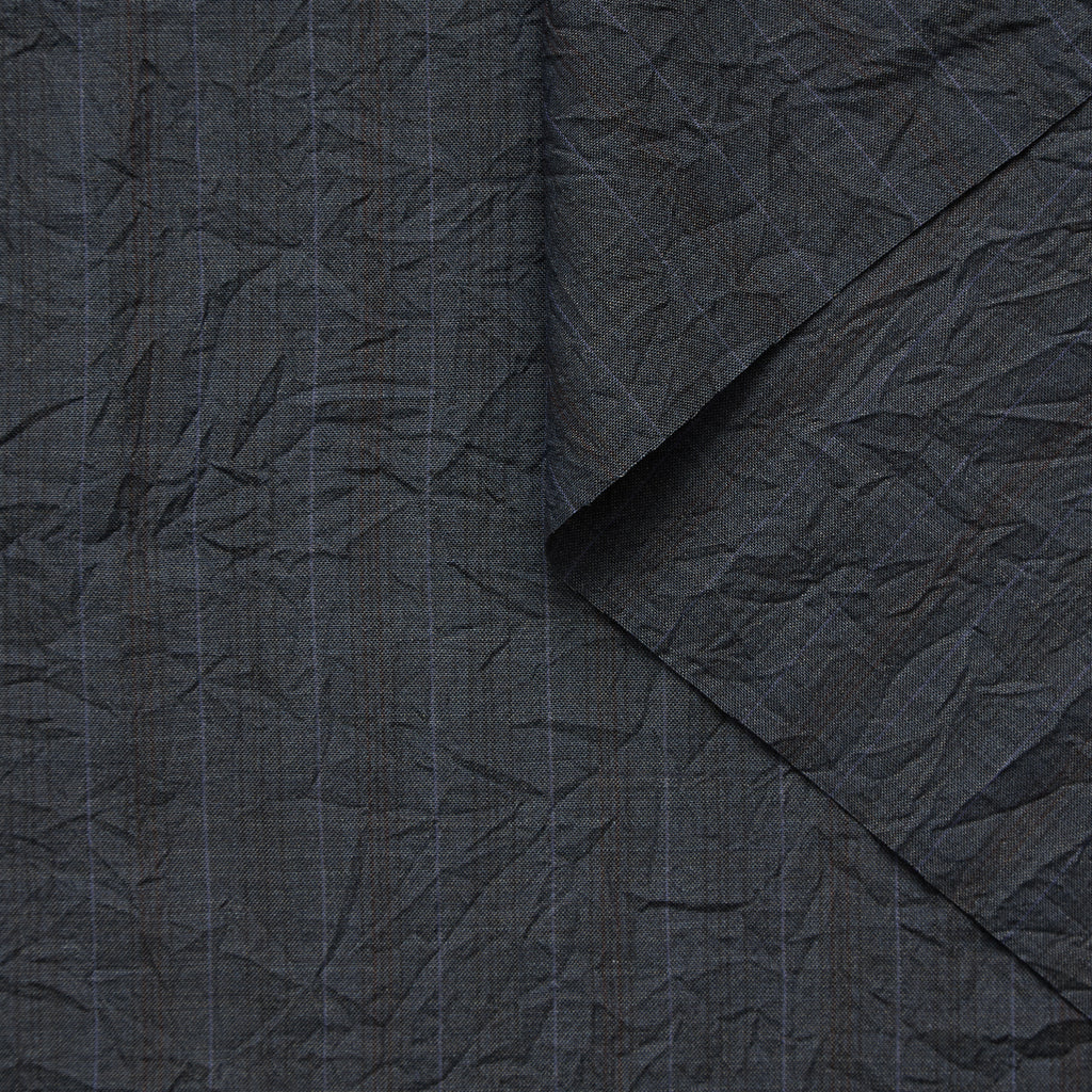 T25M14164 | Creased Striped Wool Suiting