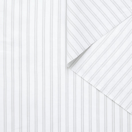  Striped Cotton & Silk Poplin