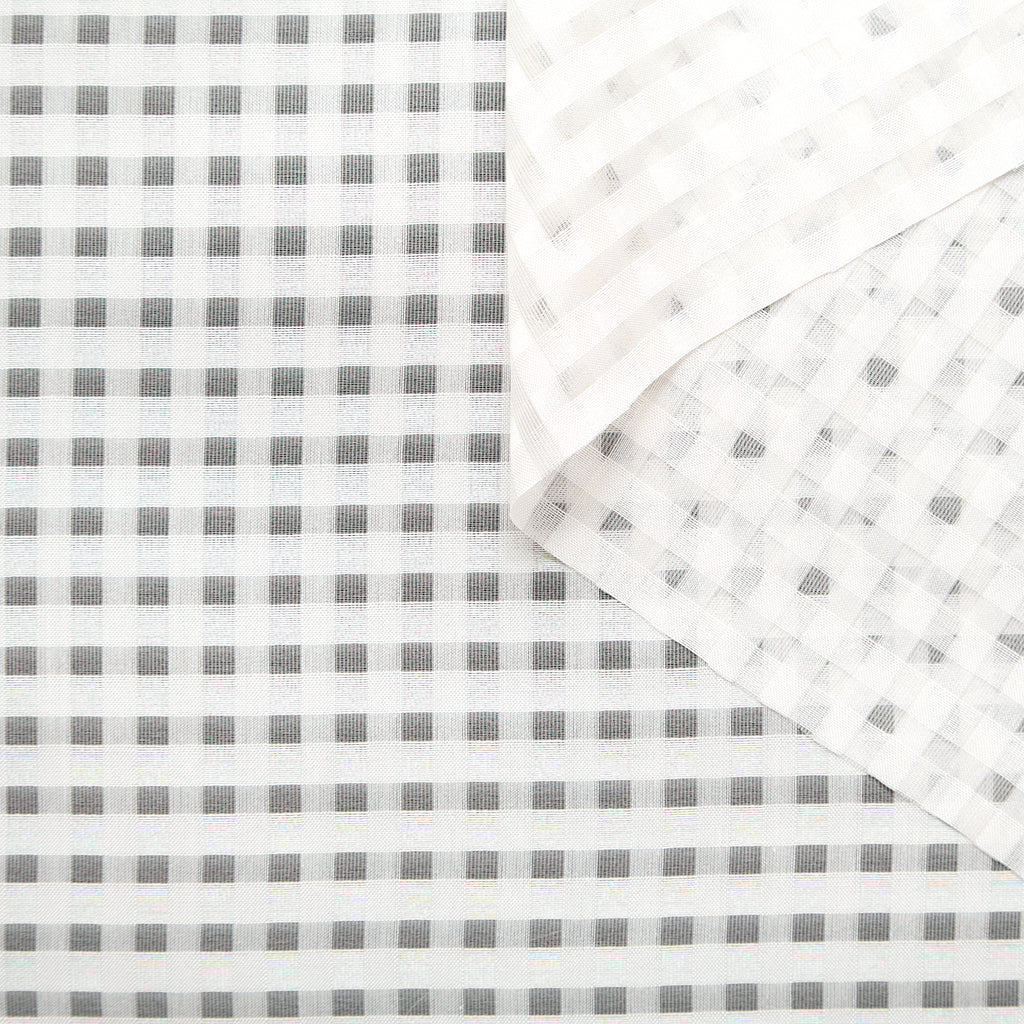 T25M14182 | Checked Silk Jacquard