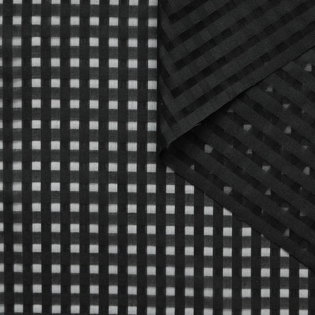  Jacquard Rayé en Soie