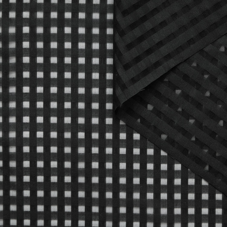 T25M14182 | Jacquard Rayé en Soie - vue 1
