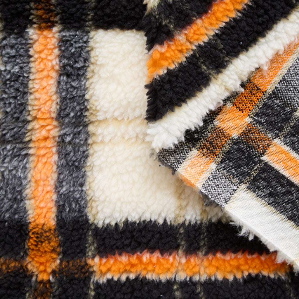 T25M14211 | Checked Hairy Fleece
